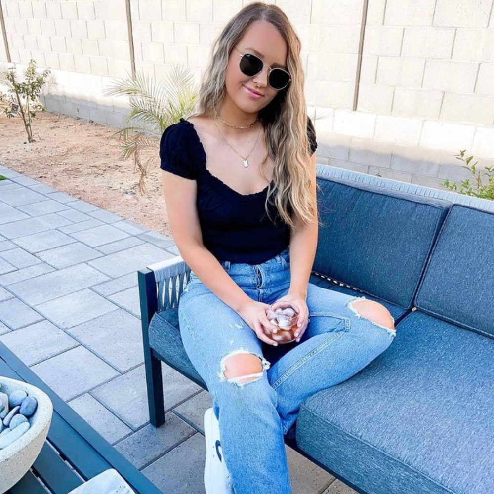 ASTR The Label black crop top from lulus